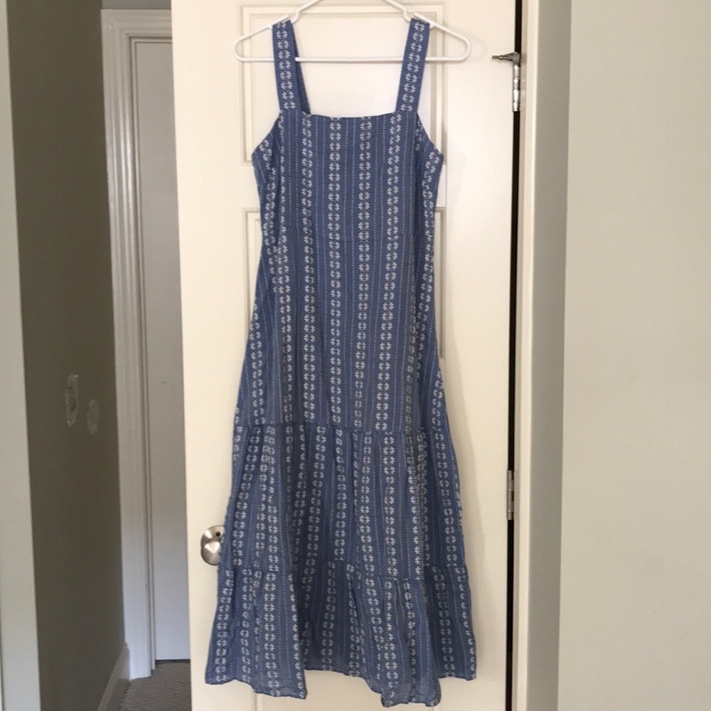 Madewell tiered midi dress